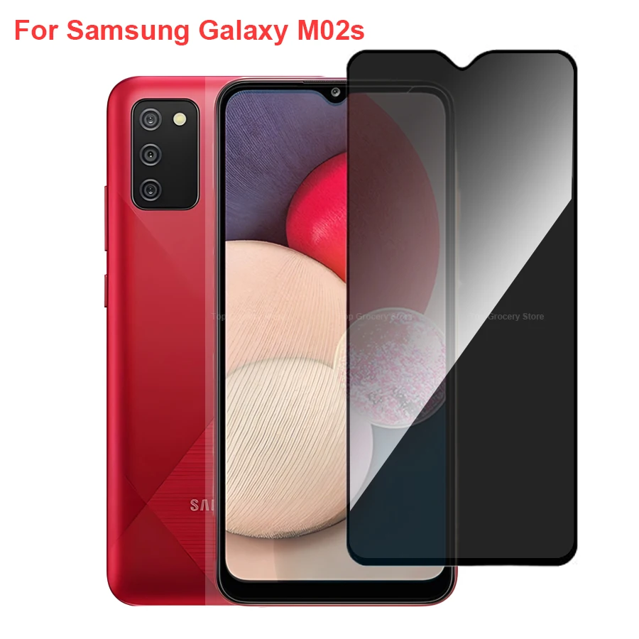 For Samsung Galaxy M02s SM-M025F Anti Spy Privacy Tempered Glass Screen Protector Compatible For GalaxyM02s Phone Film