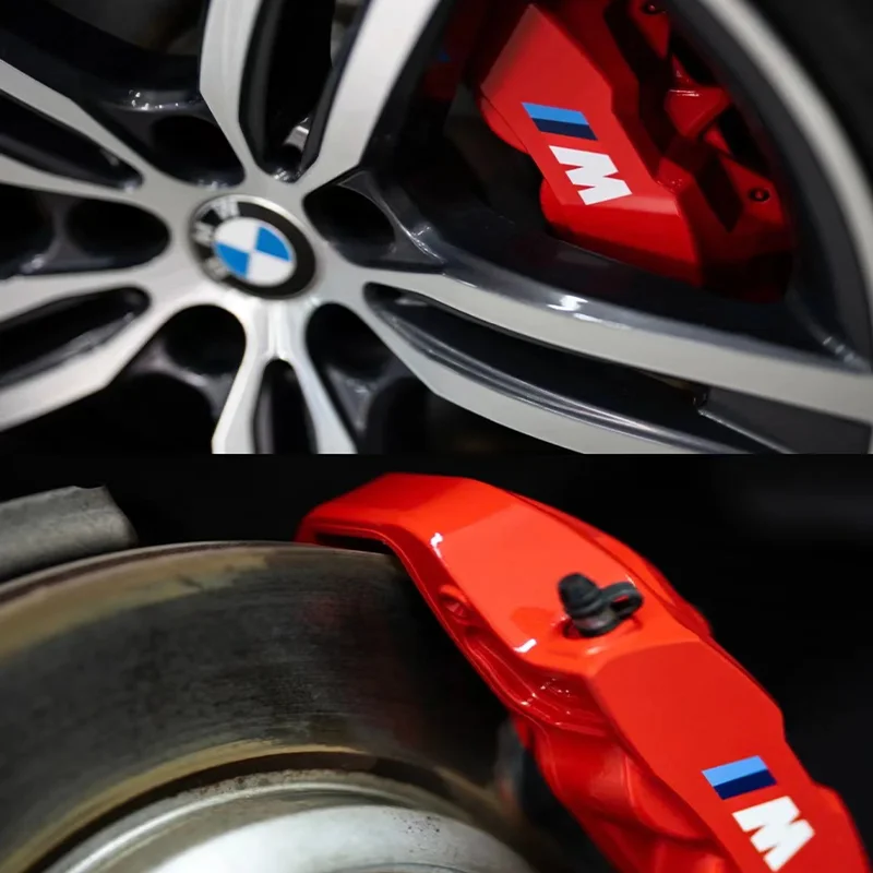 6pcs Caliper Car Sticker Wheel Hub BMW M Logo Modification Decals For BMW M M3 M5 M6 X3 E46 E90 E39 F10 F20 F30 G20 E60 E36 E34