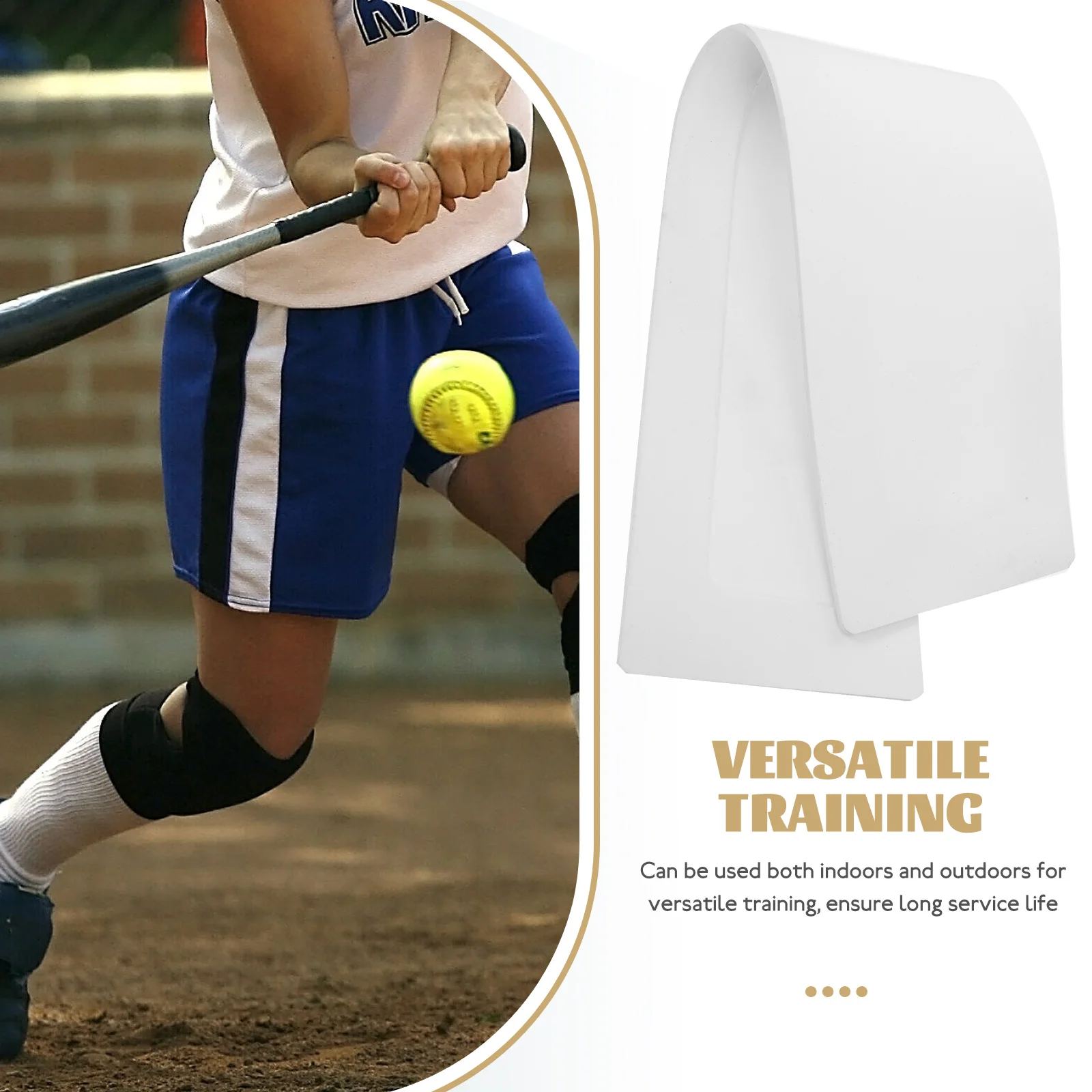 Tee Ball Base Honkbaltraining Landmark Tapijten Aids Sport Gegooid Wit Tpe Home Plate Mat