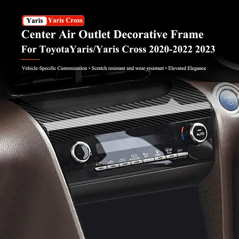 

Автомобильный прибор, крышка вентиляционного отверстия, центральное воздуховыпускное отверстие, декоративная рамка для Toyota Yaris Cross 2020-2022 2023, аксессуары для стайлинга