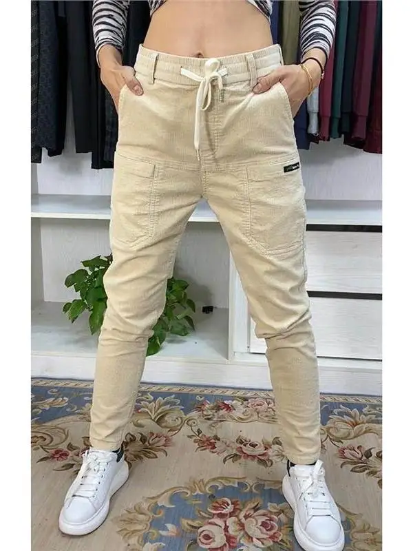 

Новые мужские повседневные брюки-карго с шестью карманами, модные прямые брюки-харланы, стильные длинные брюки-харланы