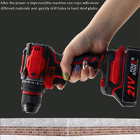 21V Cordless Impact Drill 25Nm Electric Screwdriver Electric Hammer Drill Mini Wireless Drill Lithium-Ion Battery Power Tool