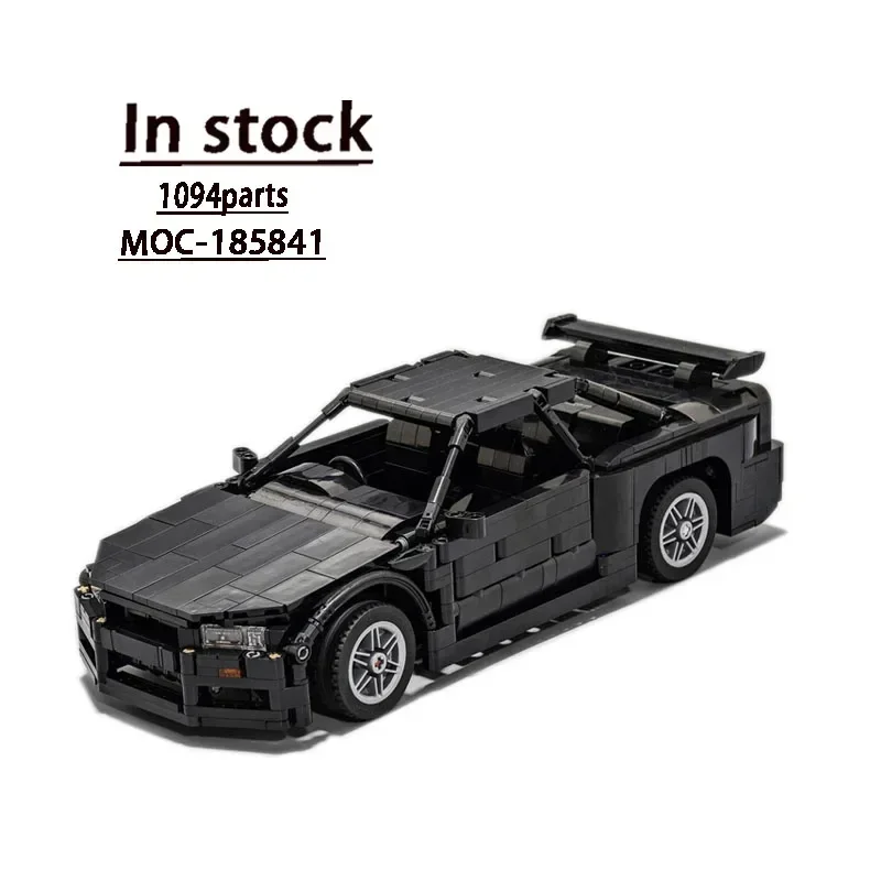 

MOC-185841R34 (1:15) черный суперкар, сращивающиеся строительные блоки • 1094 деталей MOC, креативные строительные блоки, детская игрушка на день рождения