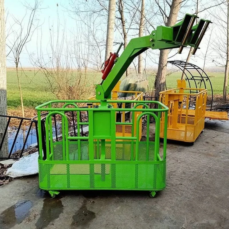 Foldable Suspension Basket 360° Rotation Auto Balance Adjust Multifunctional Crane Aerial Work Platform