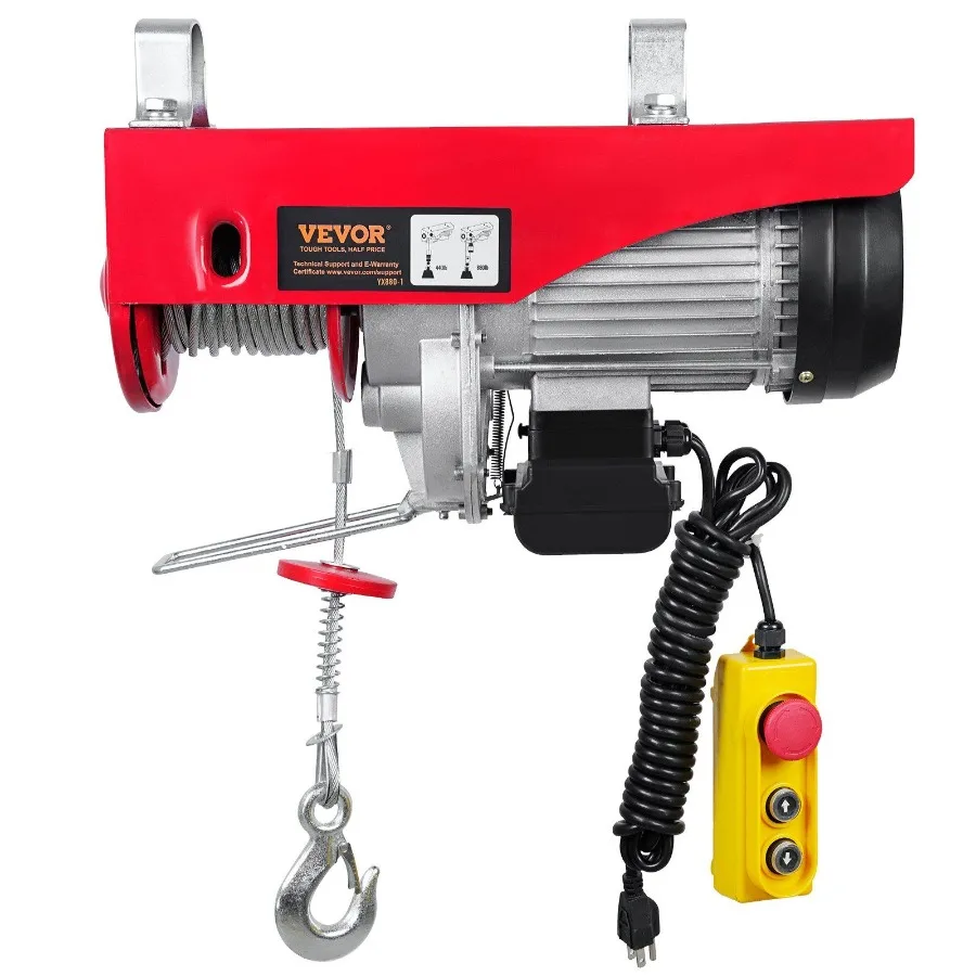 

880lbs Electric Hoist with 14ft Wired Remote Control 110V Electric Hoist Attic Lift 2040 FT Lifting Height for Garage Attic Wa