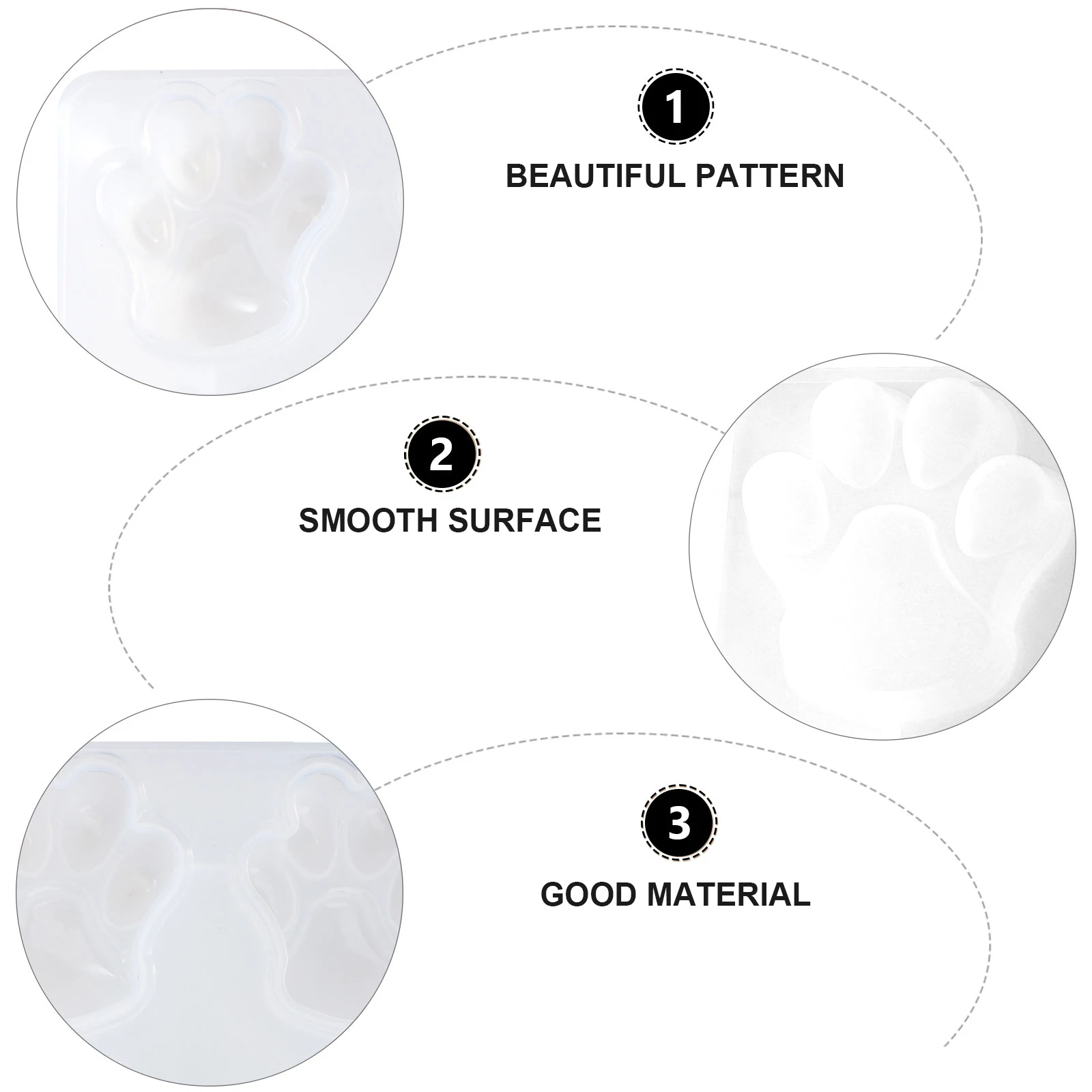 

Dog Paw Shape Cake Mold Baking Mould Silicone Mold for Mousse Making White Child Tasteless Nonstick