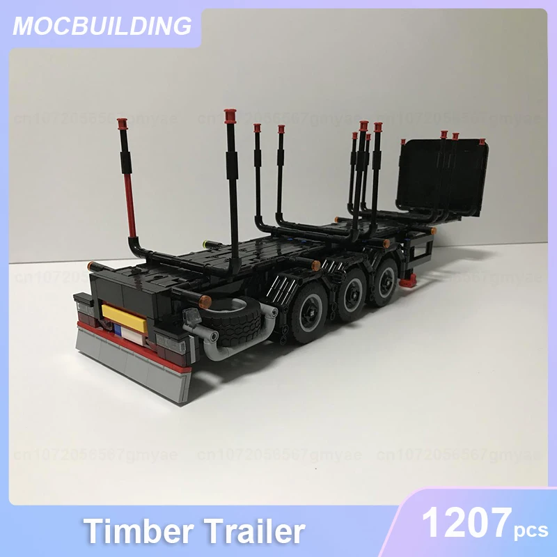 Timber Trailer MOC Building Blocks DIY Assemble Bricks Transportation Educational Creative Collection Toys Xmas Gifts 1207PCS