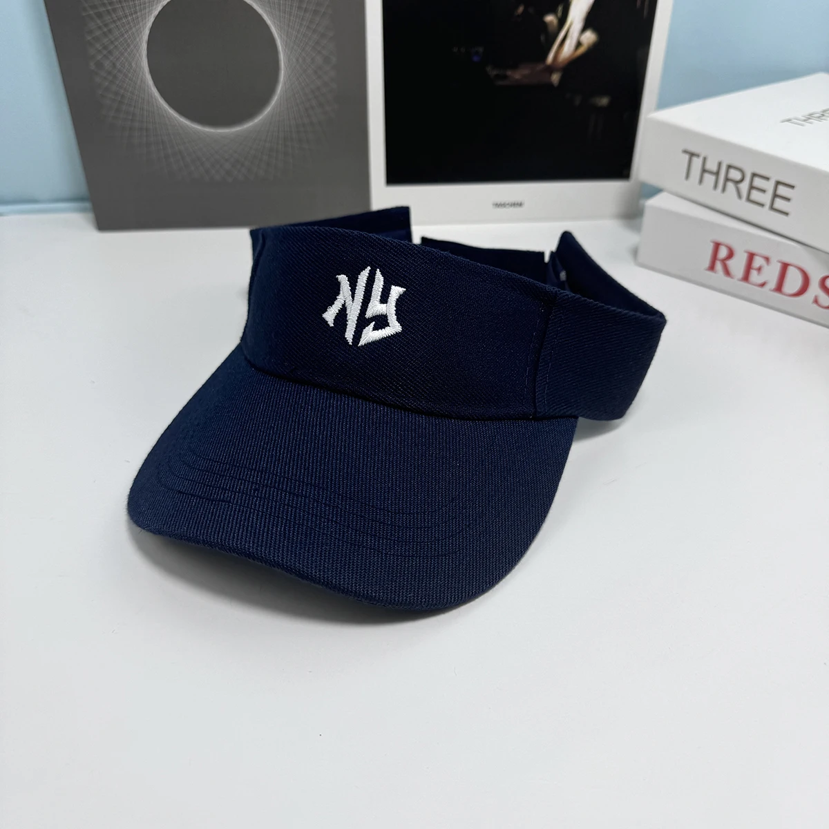 Neuer Sport-Sonnenhut mit New York Schriftzug für Damen und Herren, Verstellbarer Schirmmütze, Tennis, Baseball, Golf Sport S – Detail 8