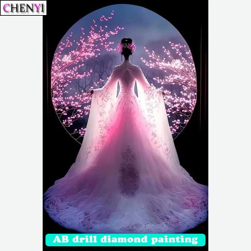AB Drill алмазная живопись новое поступление полный квадрат/круглый 5D классическая красота Алмазная вышивка крестиком свадебное украшение