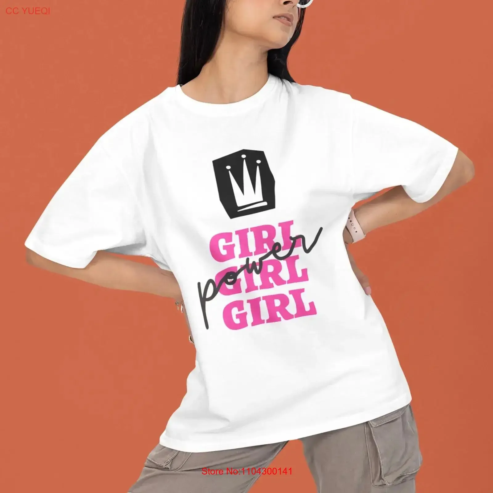 Empowerment T Shirt Girl Power Feminist Quote Casual Top  vintage Washed graphic streetwear Stylish Stretched Breathable