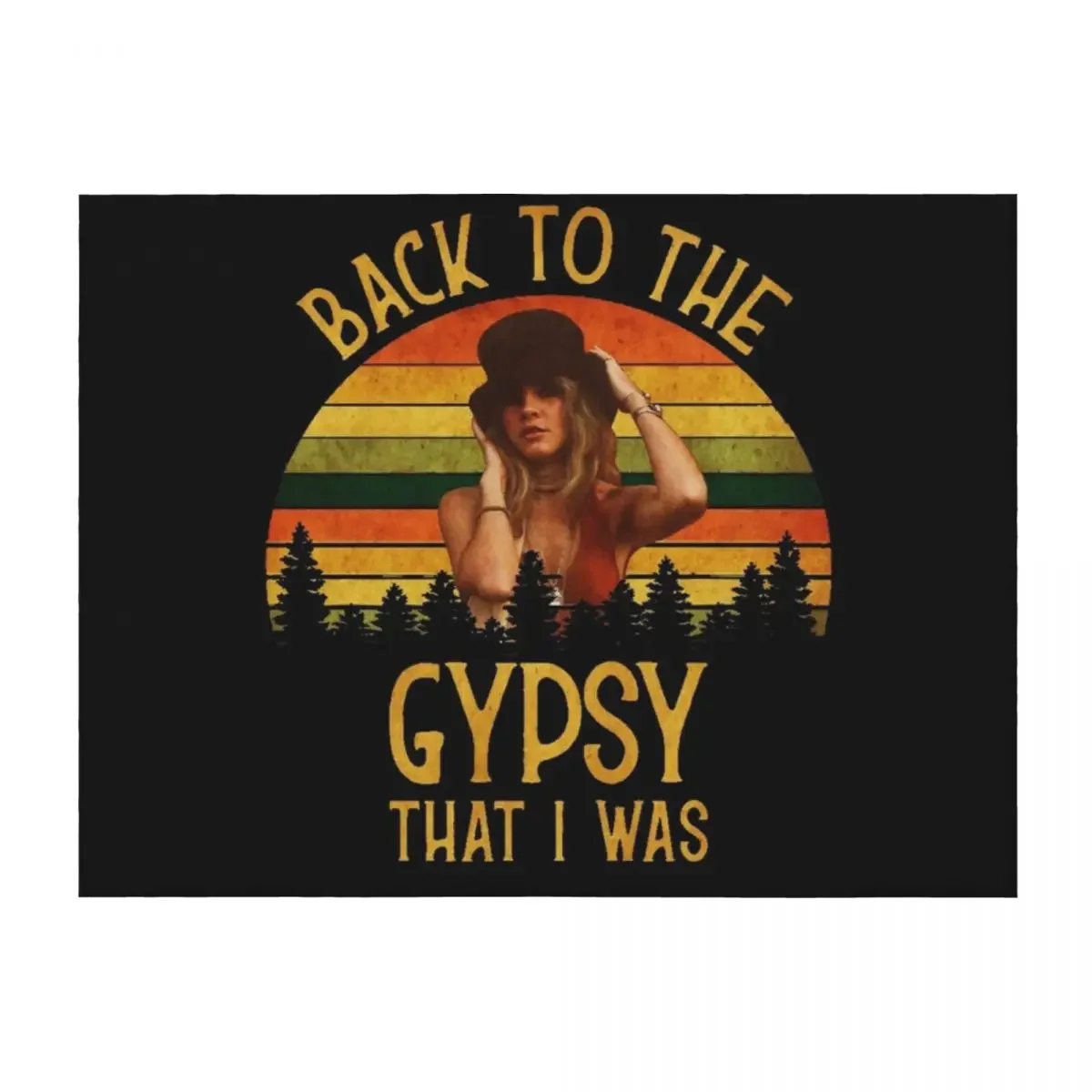 

Back To The Gypsy That I Was vintage Retro Throw Blanket halloween Softest Kid'S Bed covers Blankets