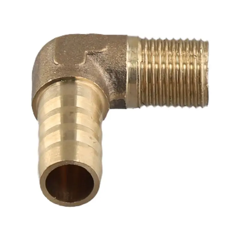 

Латунный угловой соединитель ABEZ 8 мм с резьбой 3/8 дюйма, 90 градусов, с штуцером-крюком