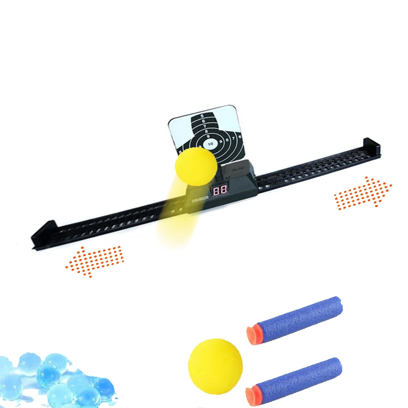 

Sucker dart Gel water bullet foam soft elastic cotton ball bullet toy gun automatic scoring target full-automatic Track music