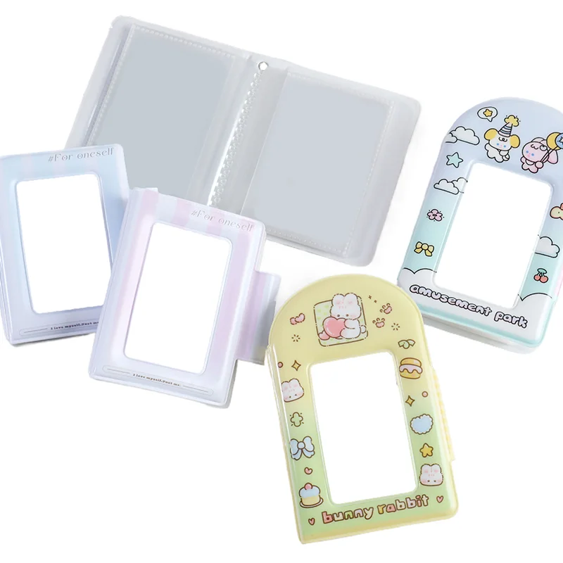 Śliczny album fotograficzny 3-calowy uchwyt na karty fotograficzne Idol Card Binder Collection Book 32 Pocket Book Album Photocard Storage Case