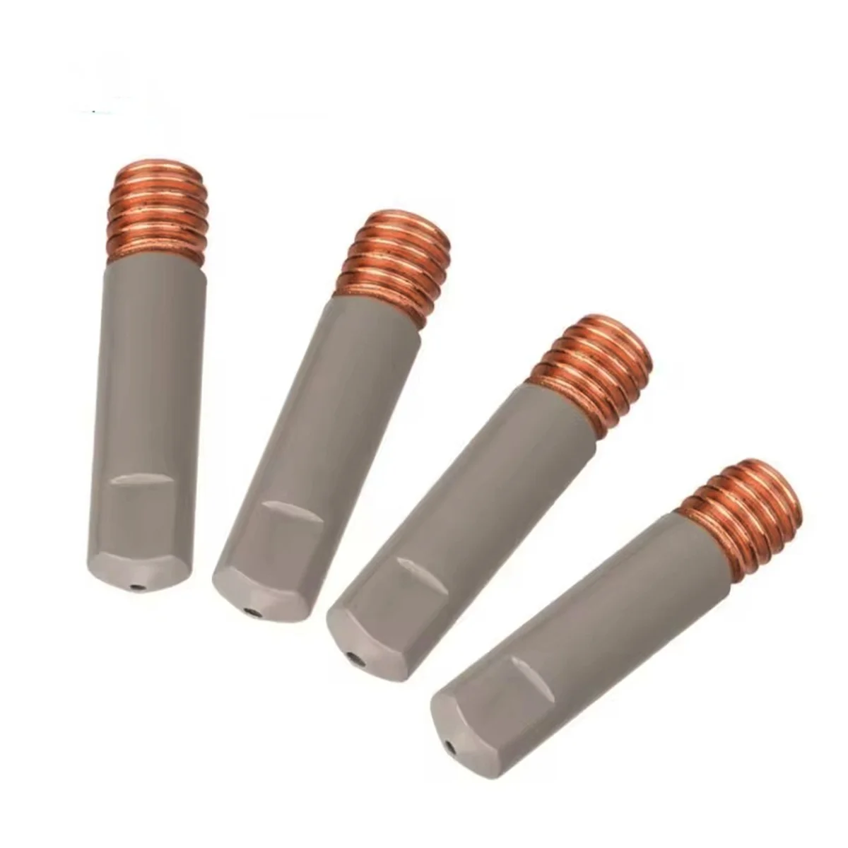 MB 15AK Końcówki stykowe spawalnicze Powłoka ochronna 25 mm Końcówka dyszy gazowej M6 Palnik spawalniczy MIG Części narzędzi spawalniczych 0,8 mm