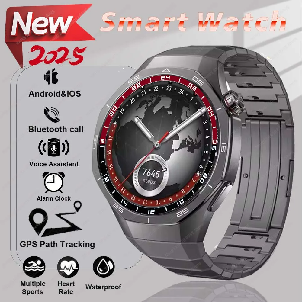 

Business Smart Watch Men Watch Plus 1.53 HD Full Screen Meeting Gift Bluetooth Call Motion Trajectory Multifunction Classic New