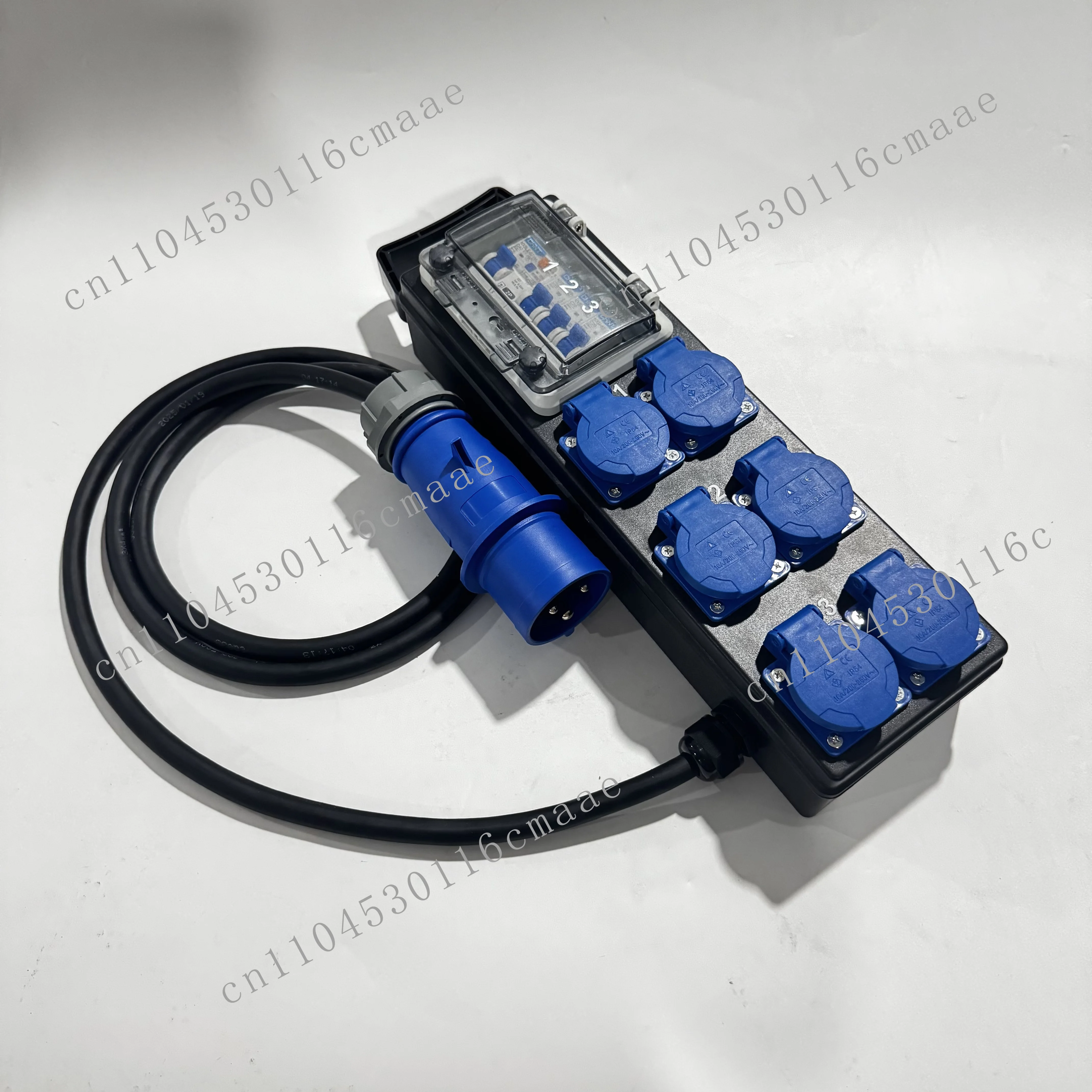 

32A Single Phase Stage O Power Distro Box with 6x16A Schuko German Sockets