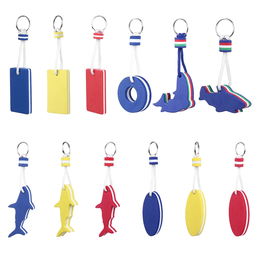 Multi-shape Rowing Inflatable Boats Yachting Accessories Water Floating Keychain Sailing Fishing Keyring Pool Parts Key Pendant