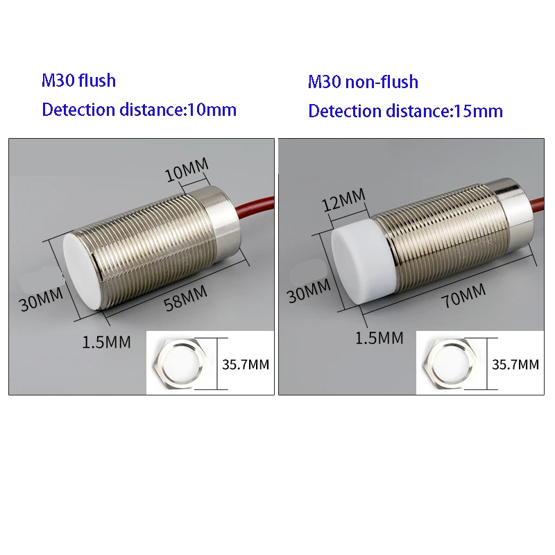 

M30 proximity switch sensor is resistant to high temperature 150 degrees DC NPN NO DC12V24V induction switch sensor