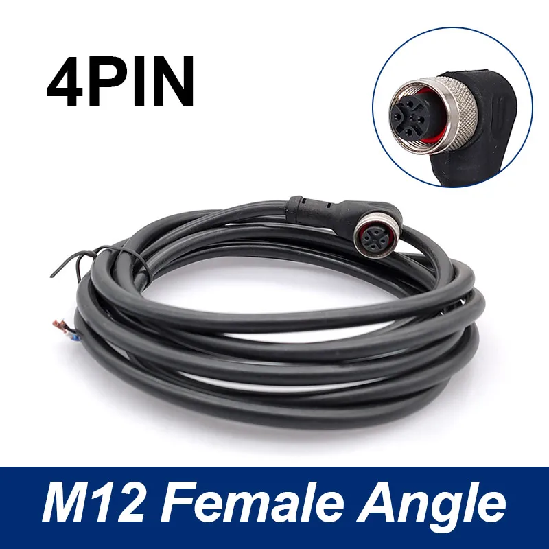 M12 Sensor Connector Kabel Waterdichte plug Mannelijke & Vrouwelijke 4 5 8Pin + 2 m PVC lijn A Type Sensor connectoren