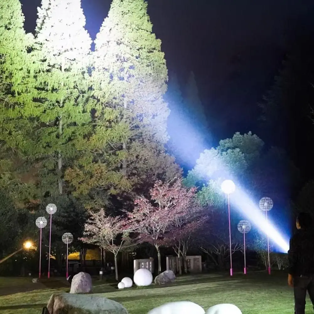 New Three Eyed Mini Flashlight Rechargeable ABS Handheld Flashlight Super Strong Illumination 5 Gear Led Flashlight