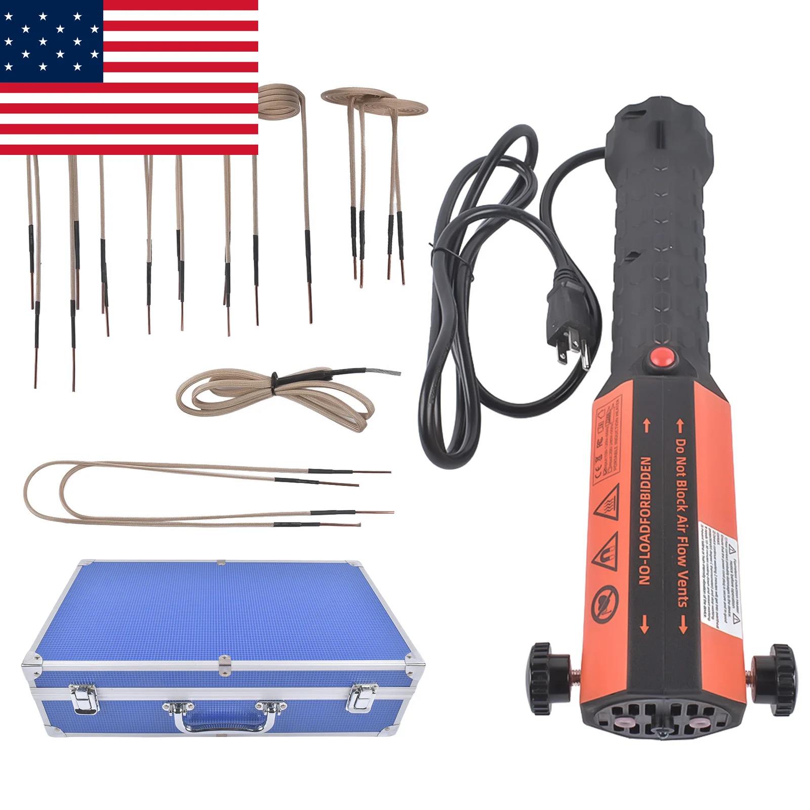 

AP03 110V 1.2kW Magnetic Induction Heater Induction Tool with 12 Coils Blue Case