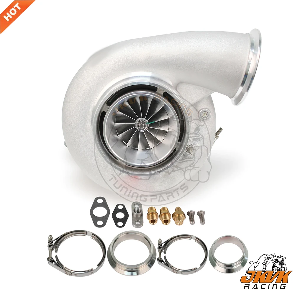 JKVK Racing G45-1125 Dual Ceramic Ball Bearing Turbocharger 0.85 Dual Vband 67/102mm Comp. Wheel 600-1125HP