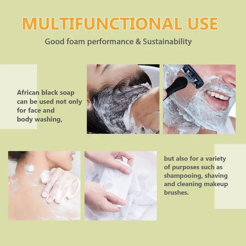 Natural Soap African Shower Soap Deep Cleansing Moisturizing Body Wash 100g For Bathroom Shower Face And Body Cleaning