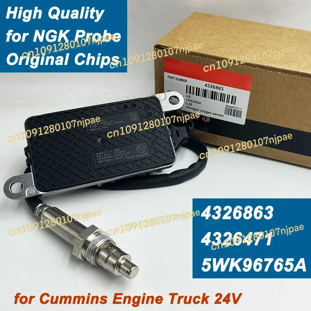

BrandNew 4326863 with C-ummins Box QSB6.7 Diesel NOx Sensor for Cummins 24V VAN Truck 5WK96765A 5WK96765B 4326471 A2C89789800-01