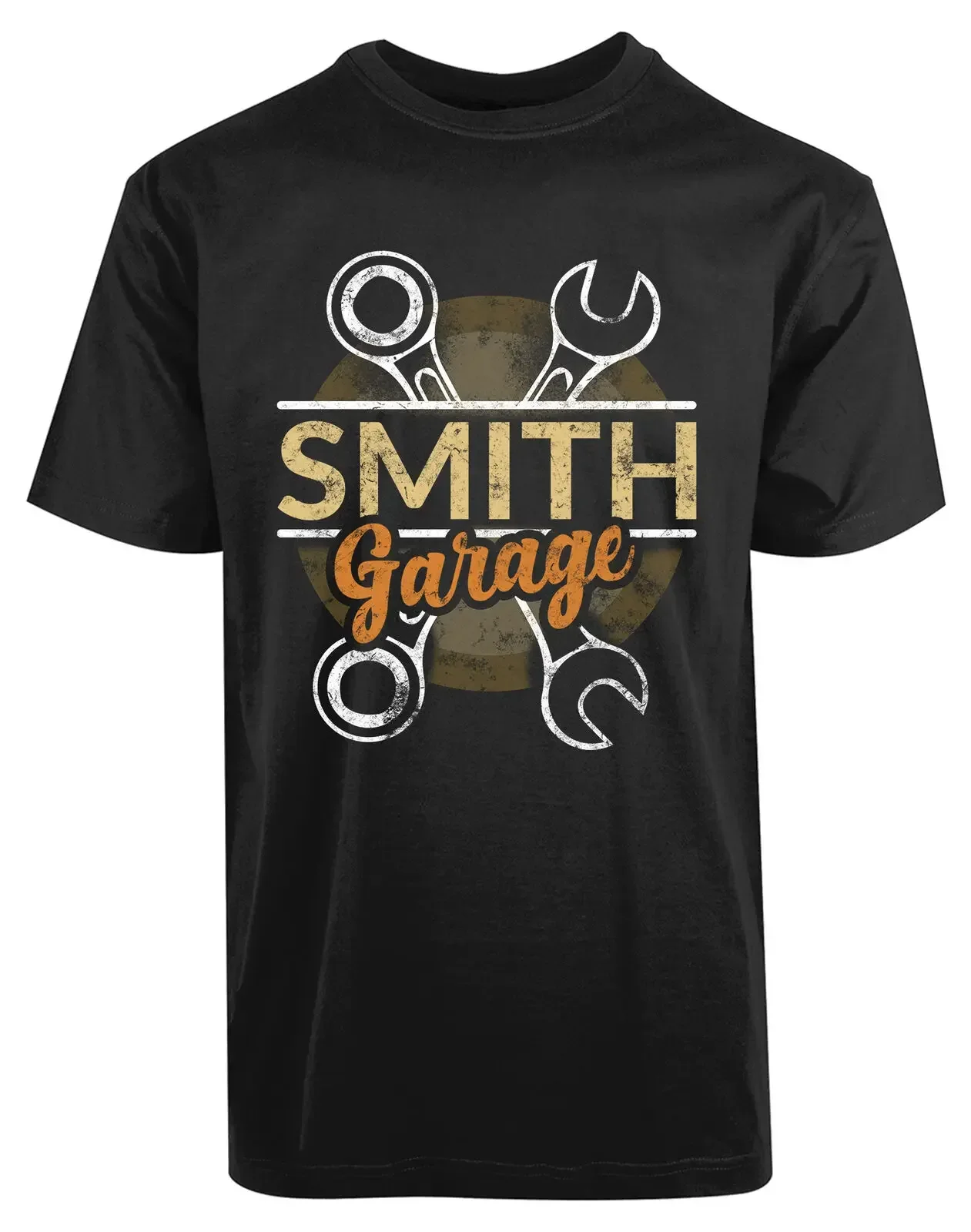 Personalized Cross Wrenches Graphic Printed Garage Labor T-Shirt. Summer Cotton O-Neck Short Sleeve Mens T Shirt New S-3XL