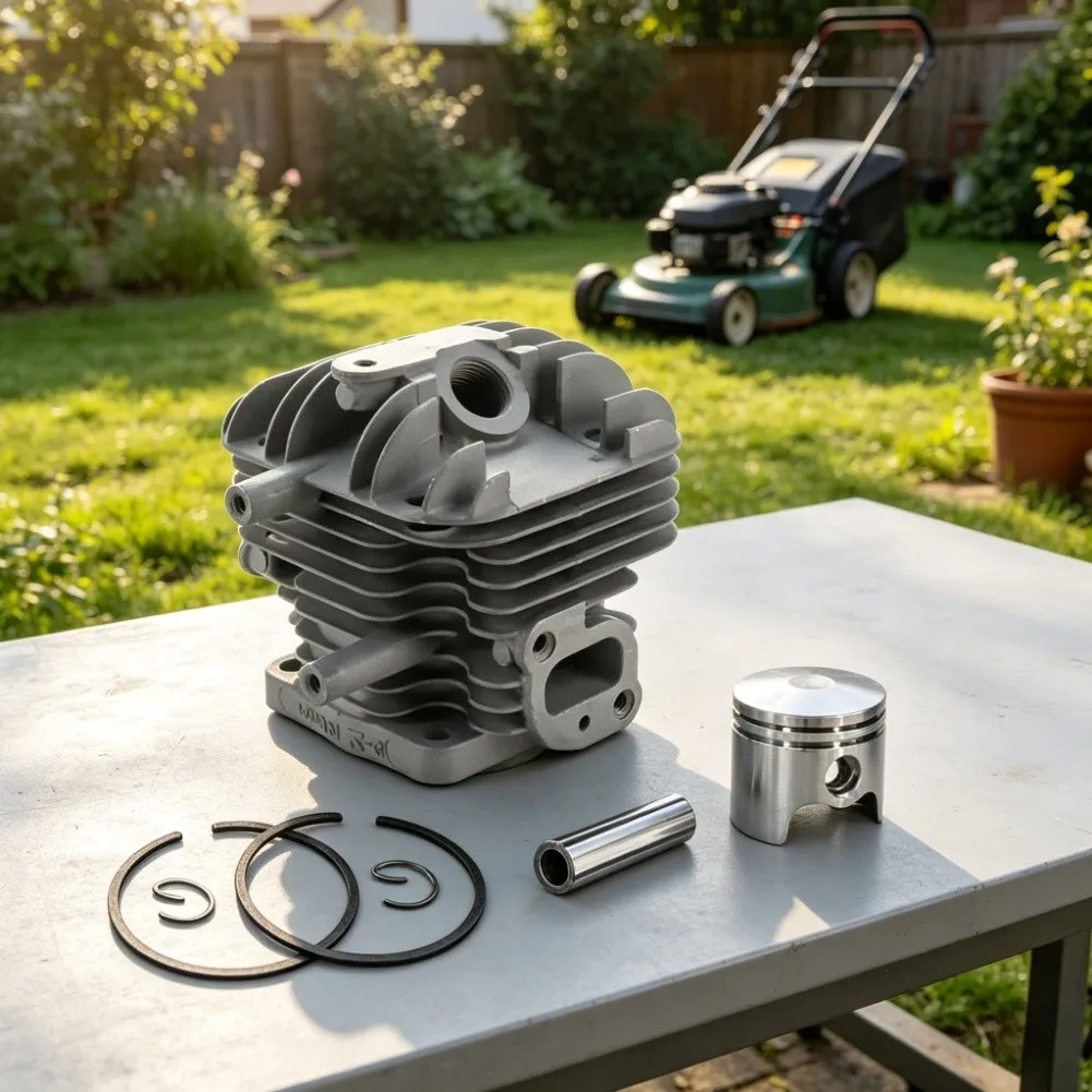 Grass Trimmer Part Engine Cylinder For Engine Maintenance Silver Compatible Parts For Engines Power Tool Accessory