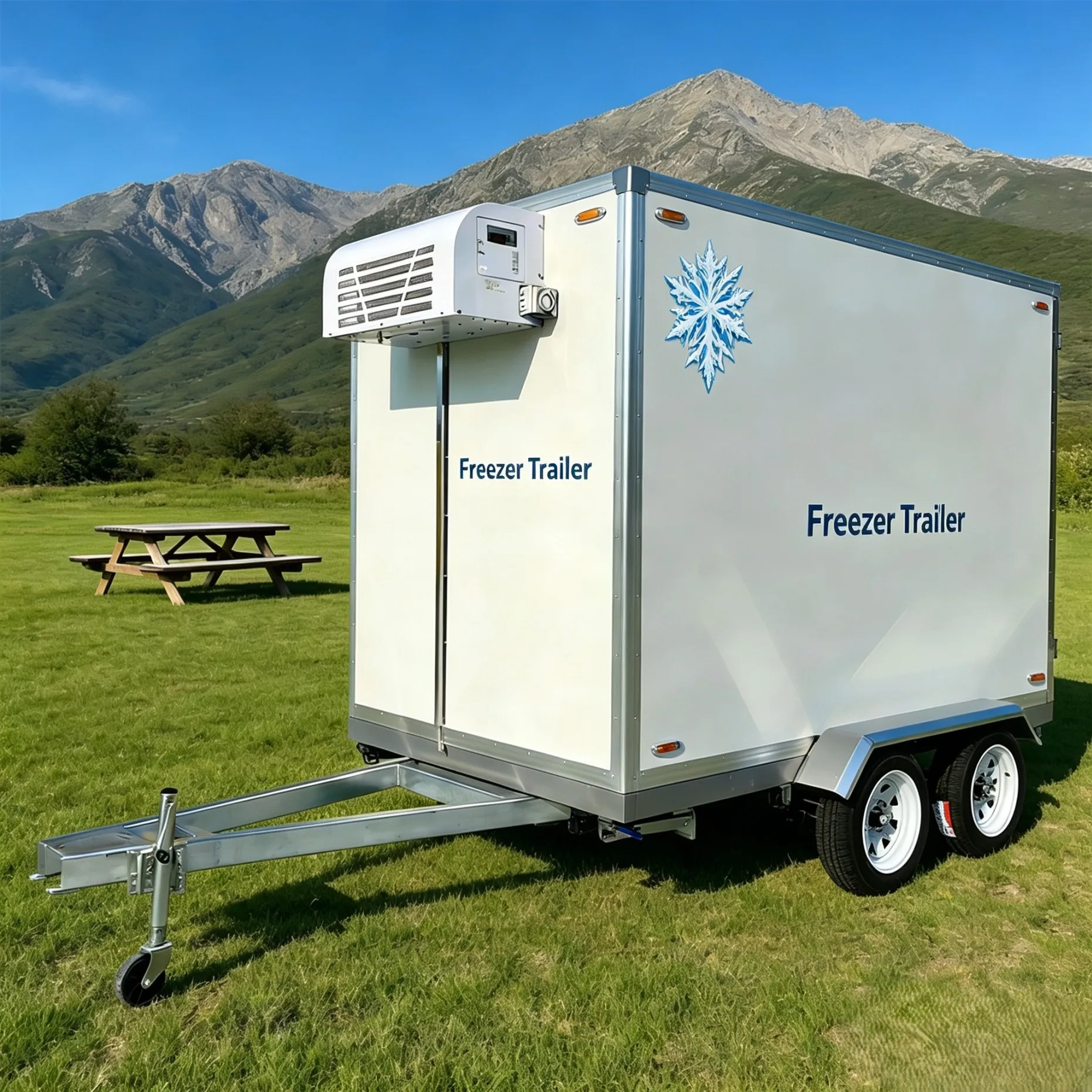 Refrigerated Trailer Food Transport Freezer Trailer -18°C Custom