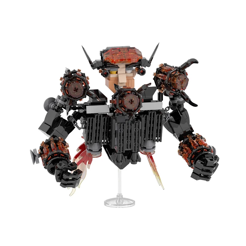 505 unids/set juego de terror Skibidi serie de inodoro bloques de construcción actualizado g-man líder ladrillos MOC DIY juguetes para niños regalos de navidad