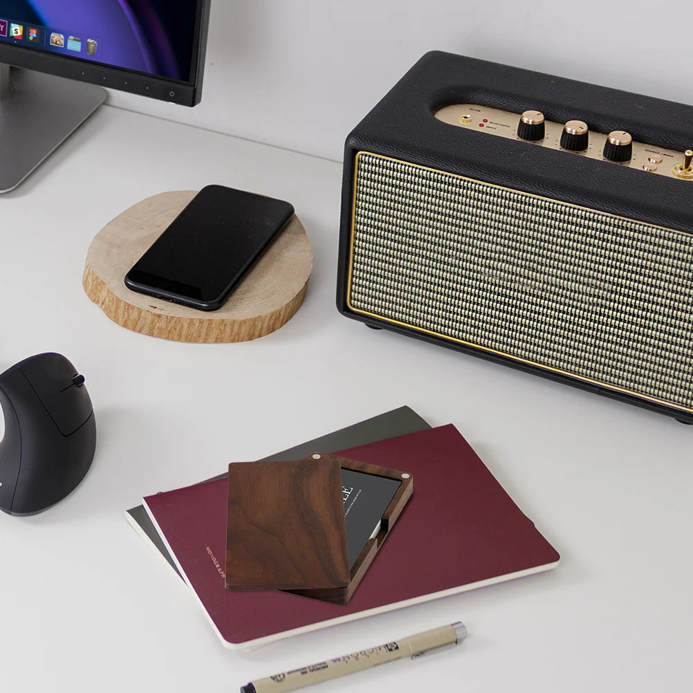 حافظة بطاقات مغناطيسية، حامل بطاقات عمل، غطاء بطاقات سفر محمول، خفيف الوزن، واقي جواز السفر، حاوية بطاقات خارجية