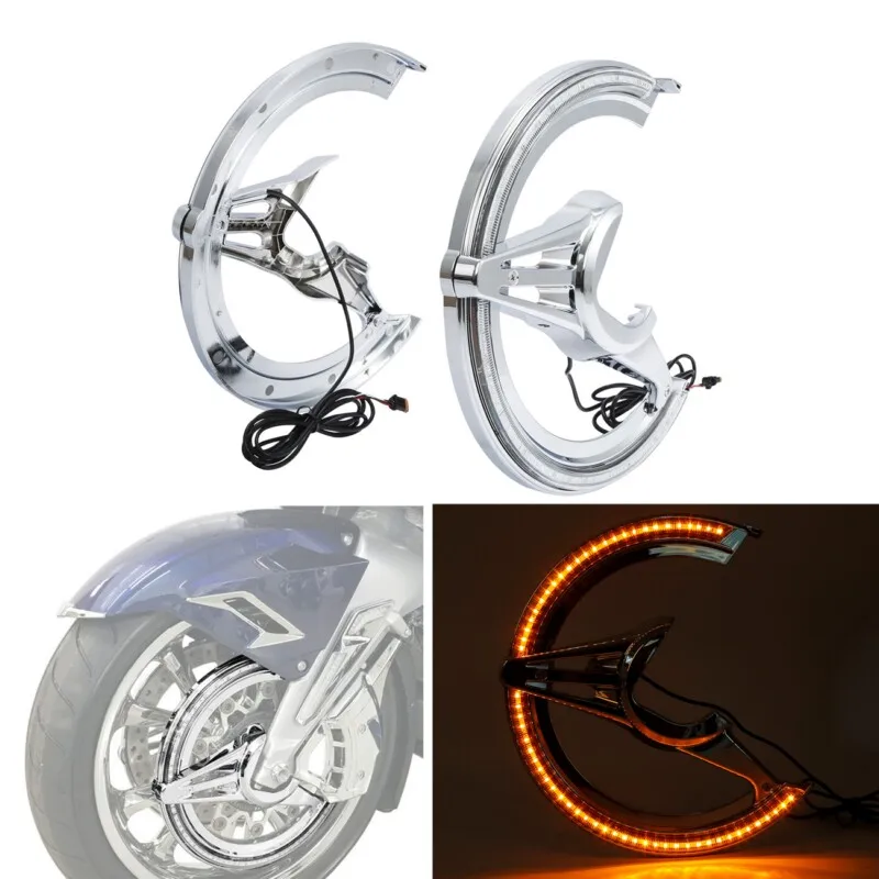 Brake Rotor Cover LED Light Lamp Fit For Honda Goldwing GL1800 GL 1800 2018-2024 Motorcycle