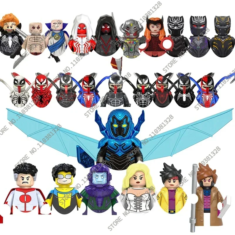 Marvel Legends Bricks For Toys Gifts GH0529-GH0536 New 2024 Mini Action Figures Children Building Blocks For Party Gifts