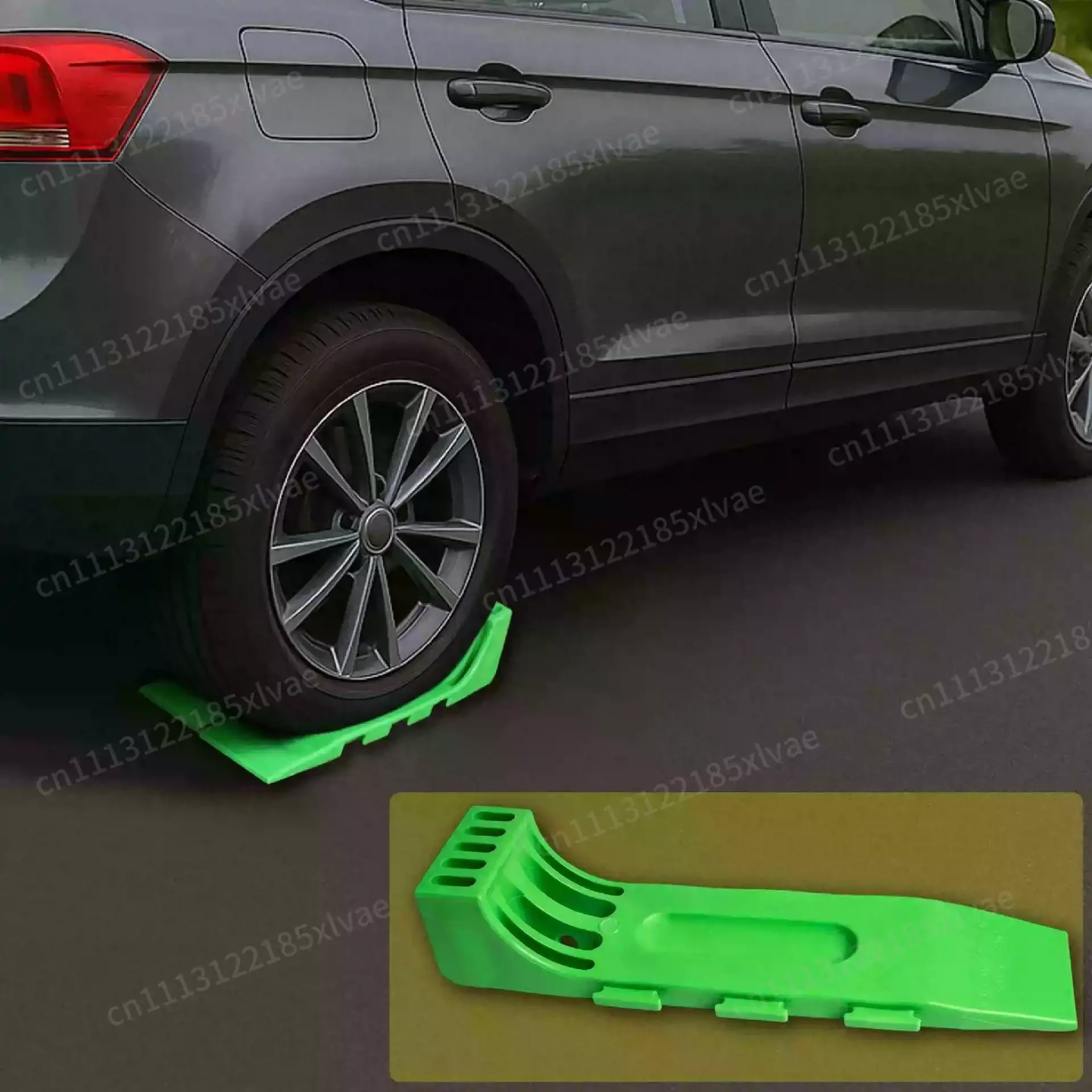 For 4Pcs Plastic Interlocking Tire Slide Ramps, Heavy Duty Wheel Skates for Trailer & Vehicle Rescue Recovery
