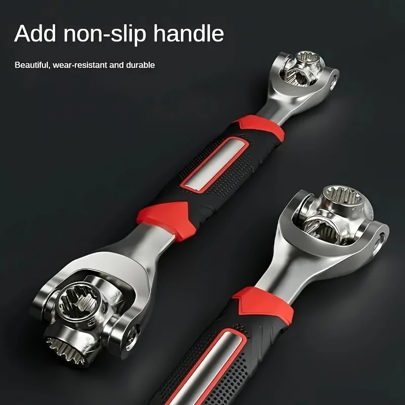 

1Pc multi-function wrench socket wrench with 360 degree rotating head - ideal for furniture, cars, boats, etc