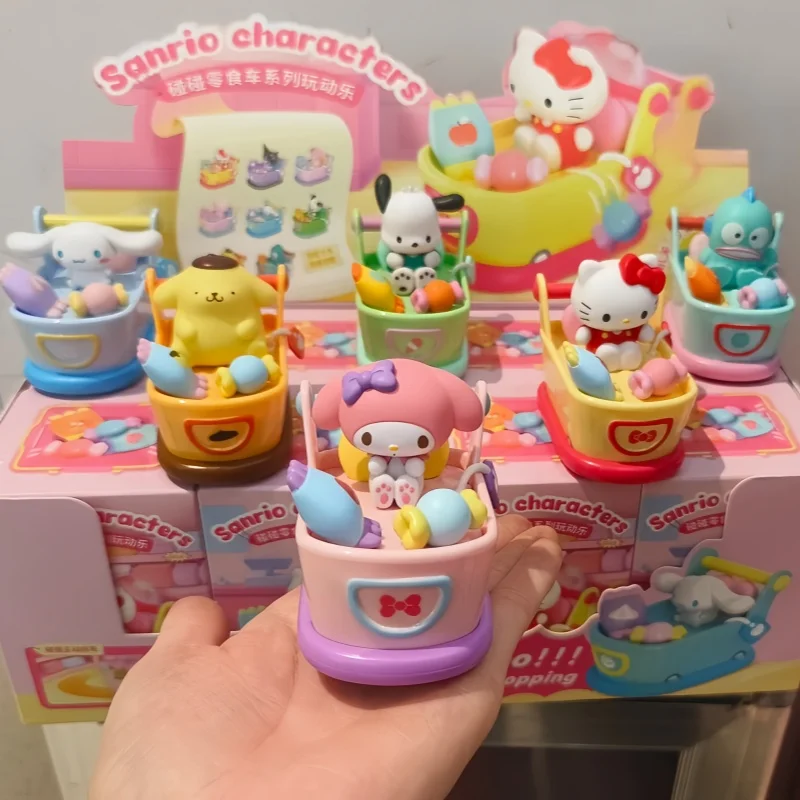 

Sanrio Bumper Snack Car Series Play Action Music Hand Puppet Blind Box Kawaii Hand Puppet Ornament Children'S Toys Birthday Gift