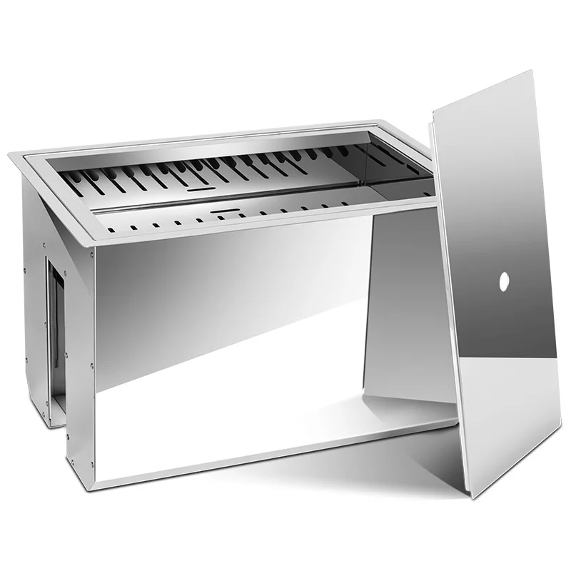 

Carbon grill Charcoal grill Stainless steel recessed charcoal charcoal grill pot