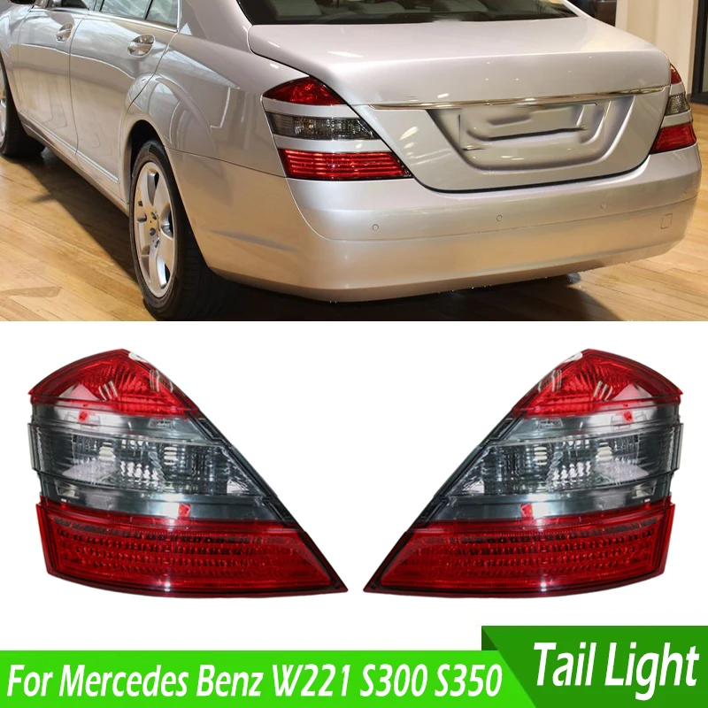 

2218200166 2218200266 Car Rear Tail Light Cover Shell Taillights Housing For Mercedes Benz W221 S-Class S300 S350 S400 2006-2009