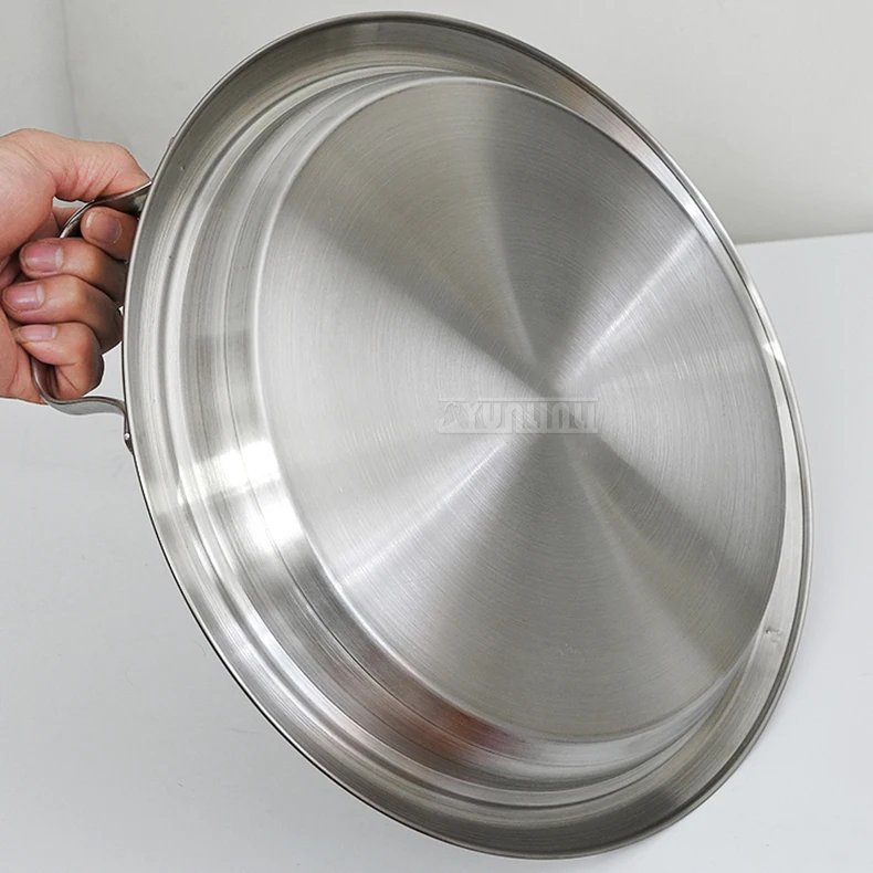 

Плоский гриль-гриль для пиццы, 30 см, сковорода из нержавеющей стали, сковорода с антипригарным покрытием, Pannekoeken Machine