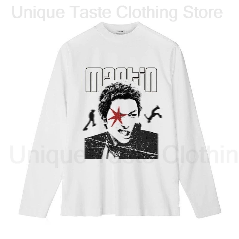 

‌CORTIS T Shirt MARTIN Fashion Punk Gothic Print T-shirt Kpop Trend Men Women High Quality Cotton Autumn Long Sleeve Tee Tops