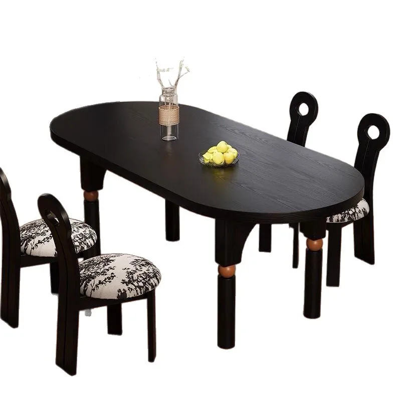 Light luxury rock slab dining table and chair combination, modern simplicity, household dining table, rectangular