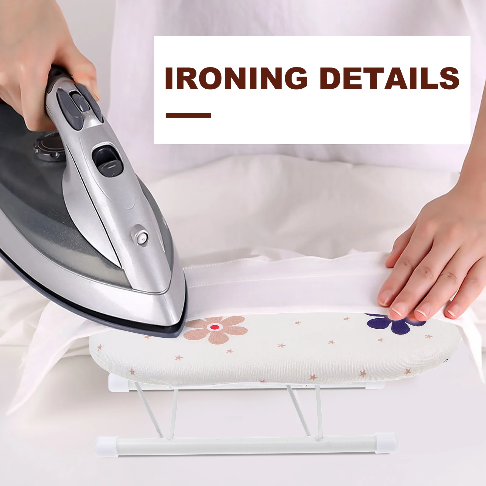 

1pc Thickened Foldable Mini Board High Temp Resistant Portable Small Clothes Ironing Rack For Home Travel U-Shaped Panel