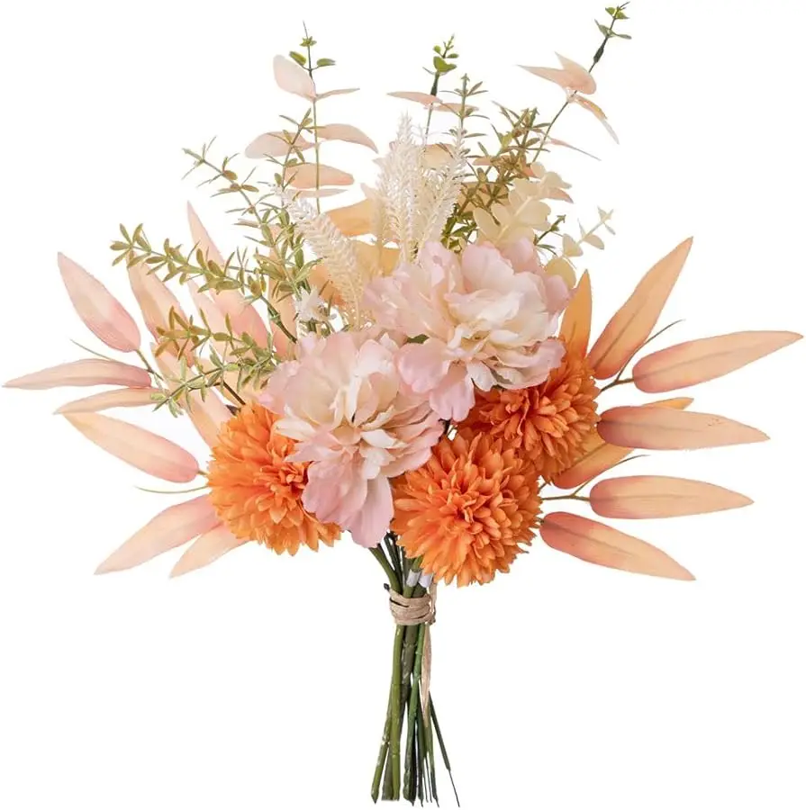 

Artificial Fake Flowers Plants Silk Flower Arrangements Wedding Bouquets Decorations Plastic Floral Table Centerpieces for Home