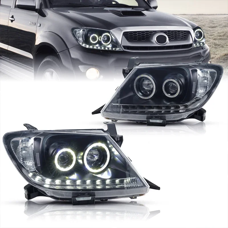 DRL Lamp Car Head Light LED Headlight for Toyta Hilux Revo