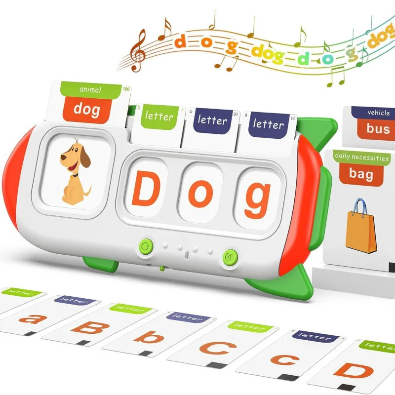 English Word Music 2-6 Years Card Insertion Card Early Education Machine Learning Map Listening and Reading Teaching Audio
