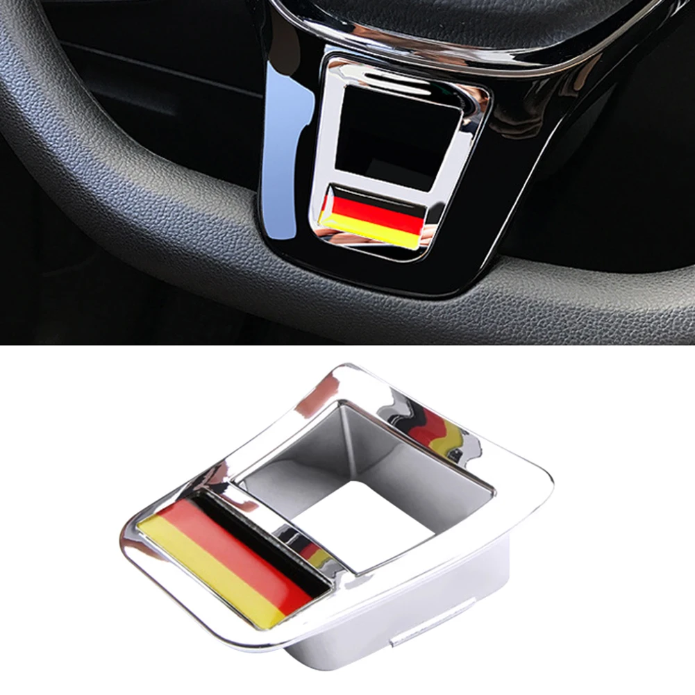 Car Styling Steering Wheel Covers Stickers Accessories For Volkswagen GOLF 7 GTi MK7 POLO 2014 2015 Passat B7 2015 B8 MK6 Jetta