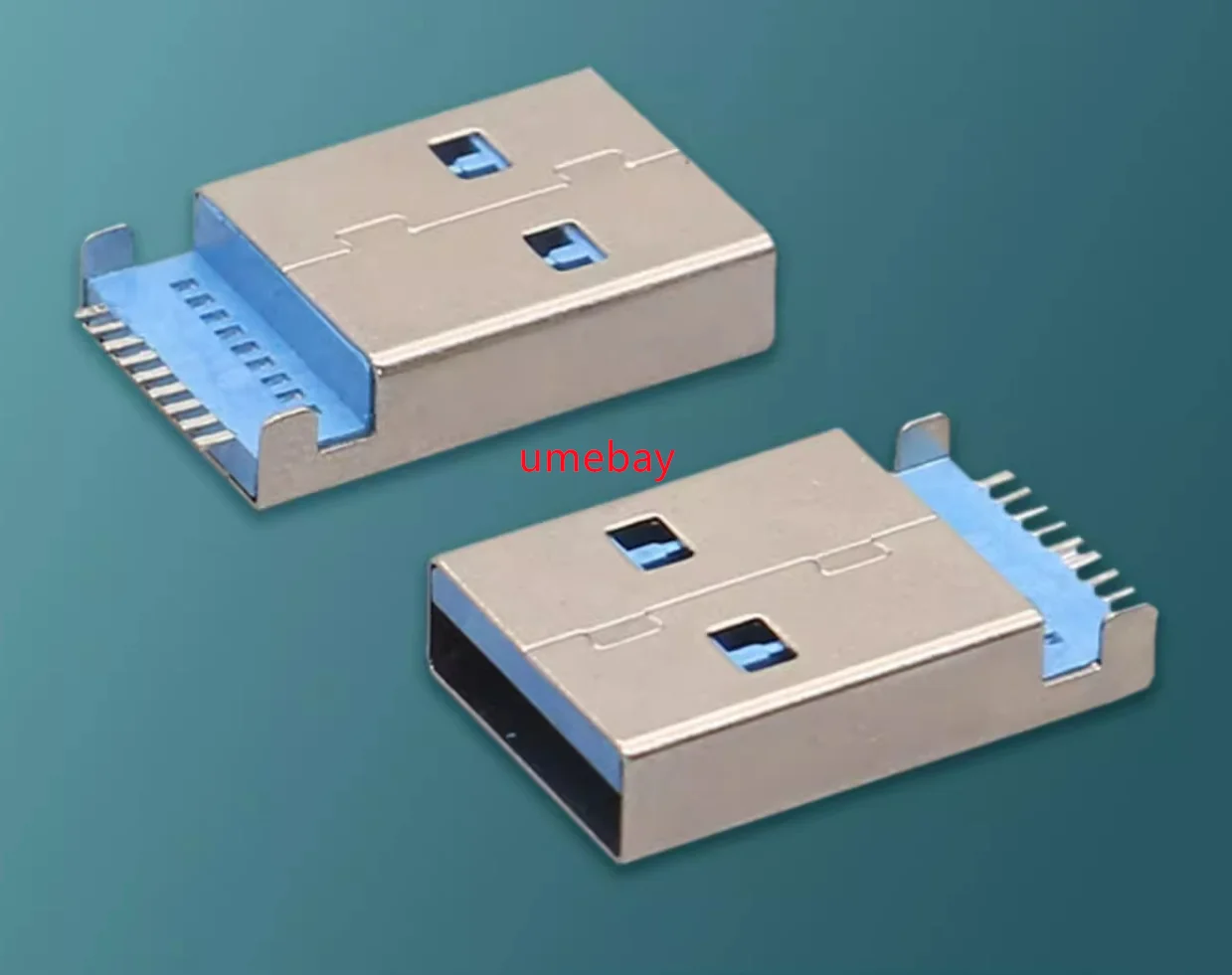 50 pieces,integrated circuits.   interface socket USB 3.0 Type A/male socket, sink plate type column free USB 3.0 male socket